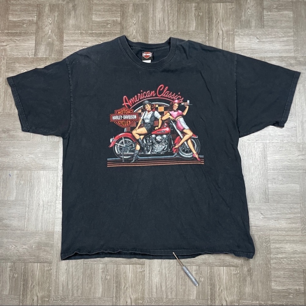 Harley Davidson American Classics Roma Italia Vintage T-Shirt
